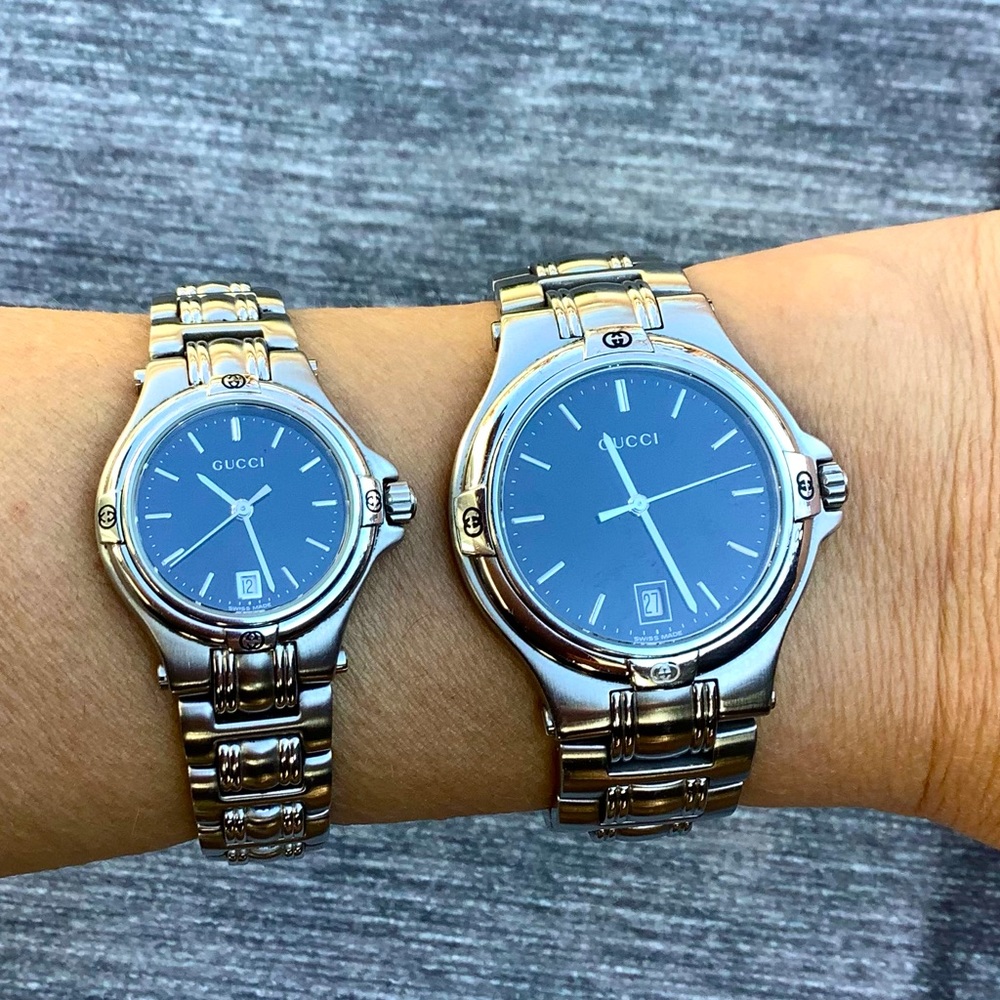 Man’s and Women’s GUCCI watch set 💙❤️ - Picture 4 of 16